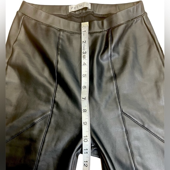 PREM The Label high waist black faux leather skinny pants size 2 - Picture 8 of 10